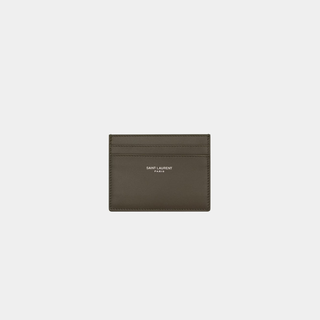 Saint Laurent Paris Card Case Smooth Light Musk Leather