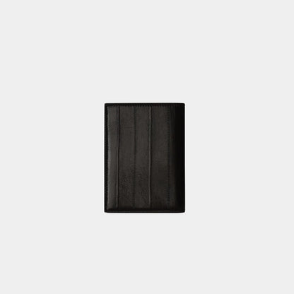 Saint Laurent Paris Credit Card Wallet Burnt Brown Eel