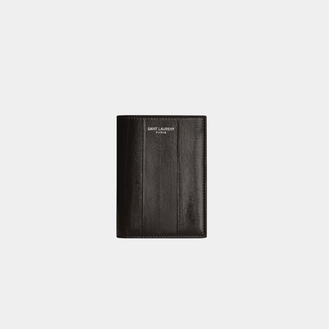 Saint Laurent Paris Credit Card Wallet Burnt Brown Eel