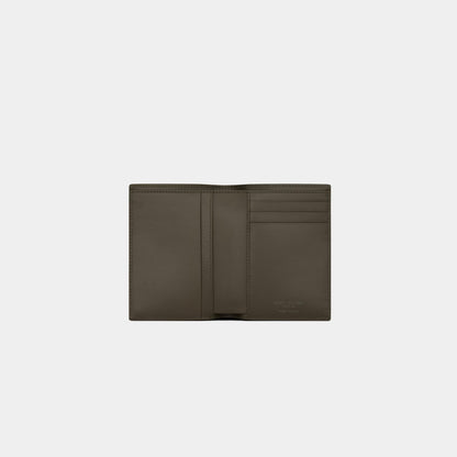 Saint Laurent Paris Credit Card Wallet Smooth Light Musk Leather