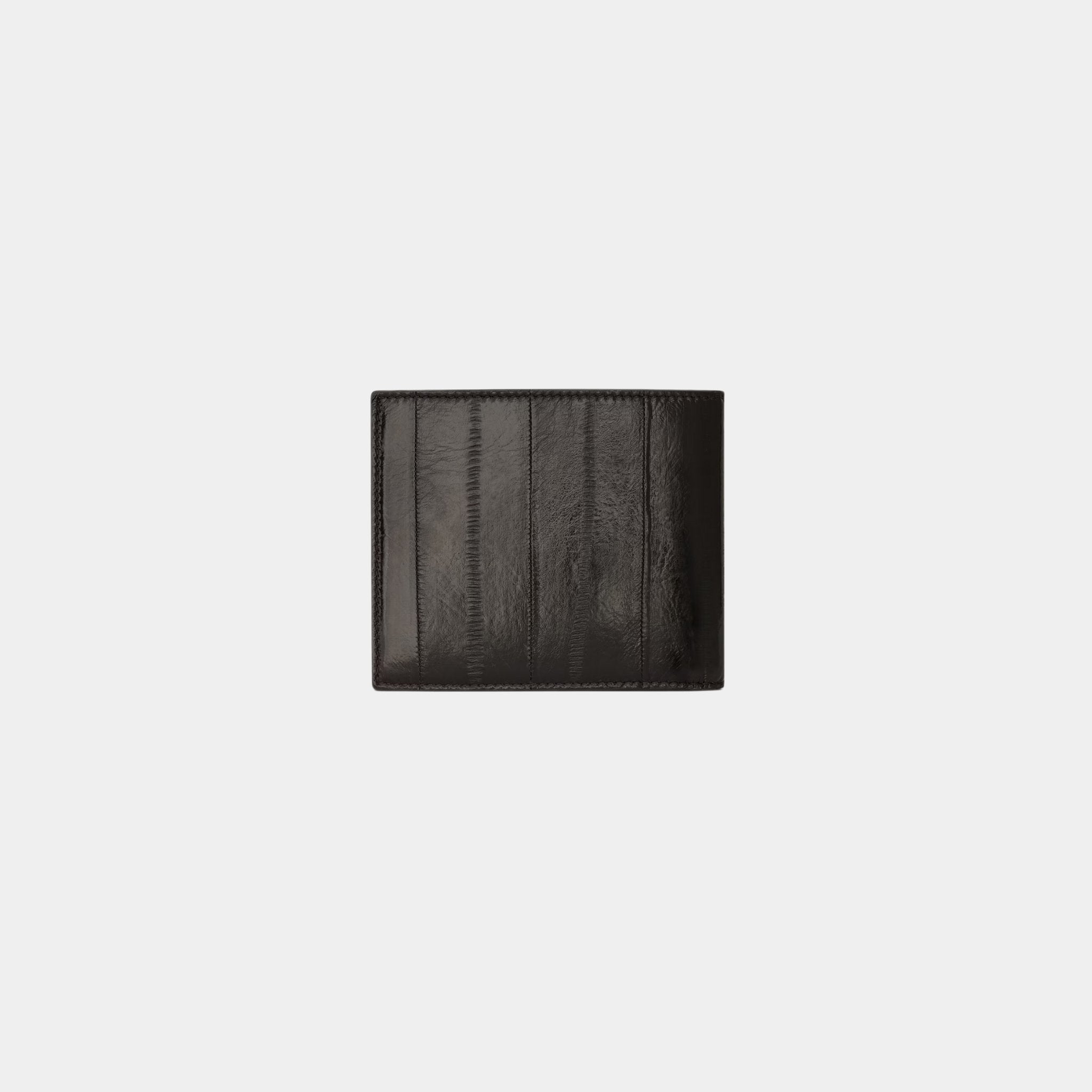 Saint Laurent Paris East/West Wallet In Burnt Brown Eel