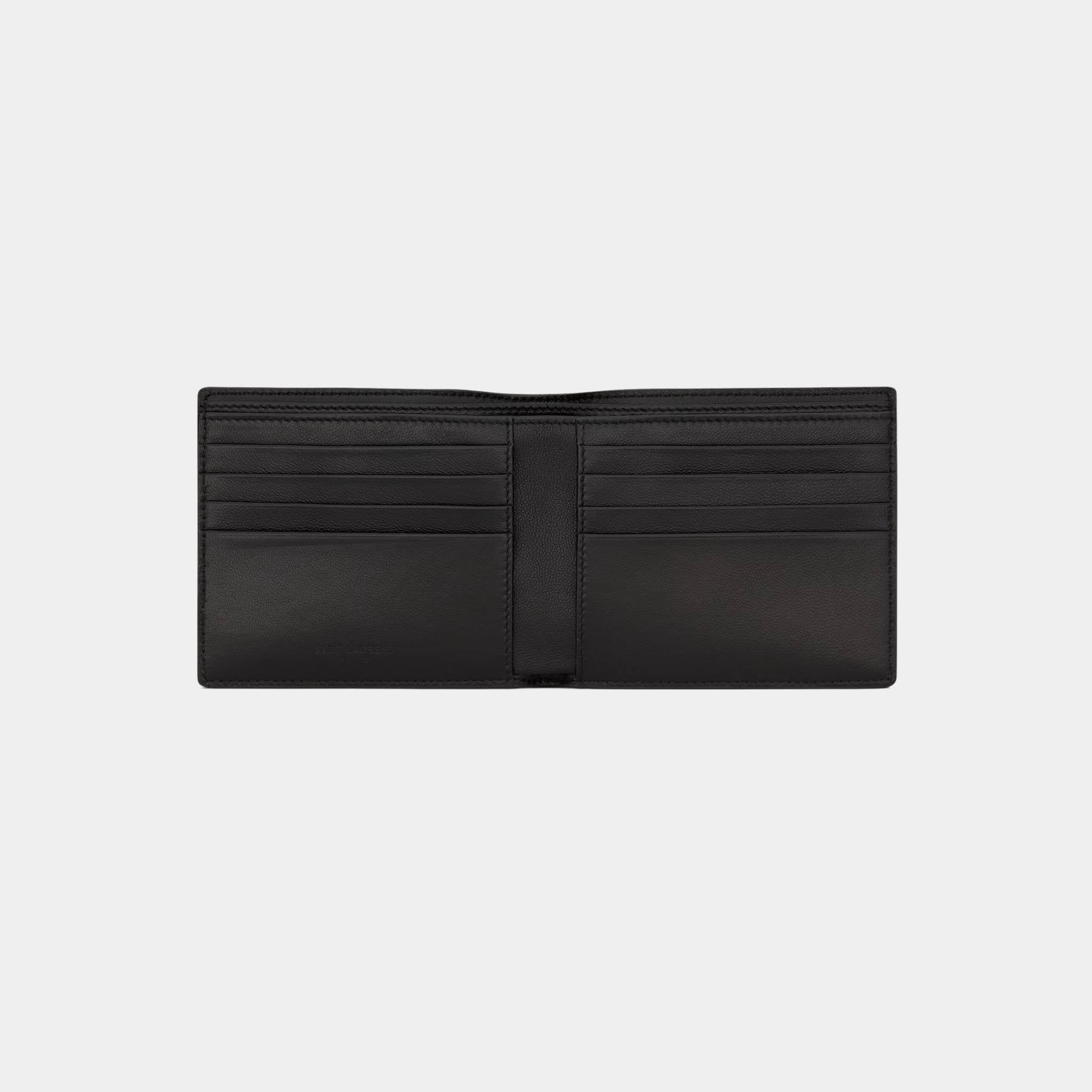 Saint Laurent Paris East/West Wallet In Burnt Brown Eel