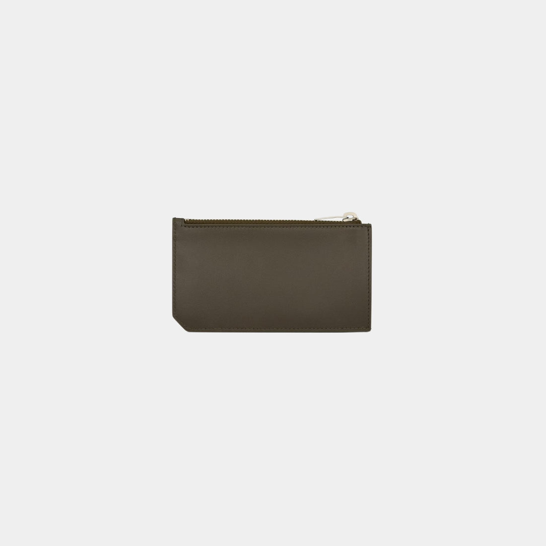 Saint Laurent Paris Fragments Zip Card Case Light Musk Leather