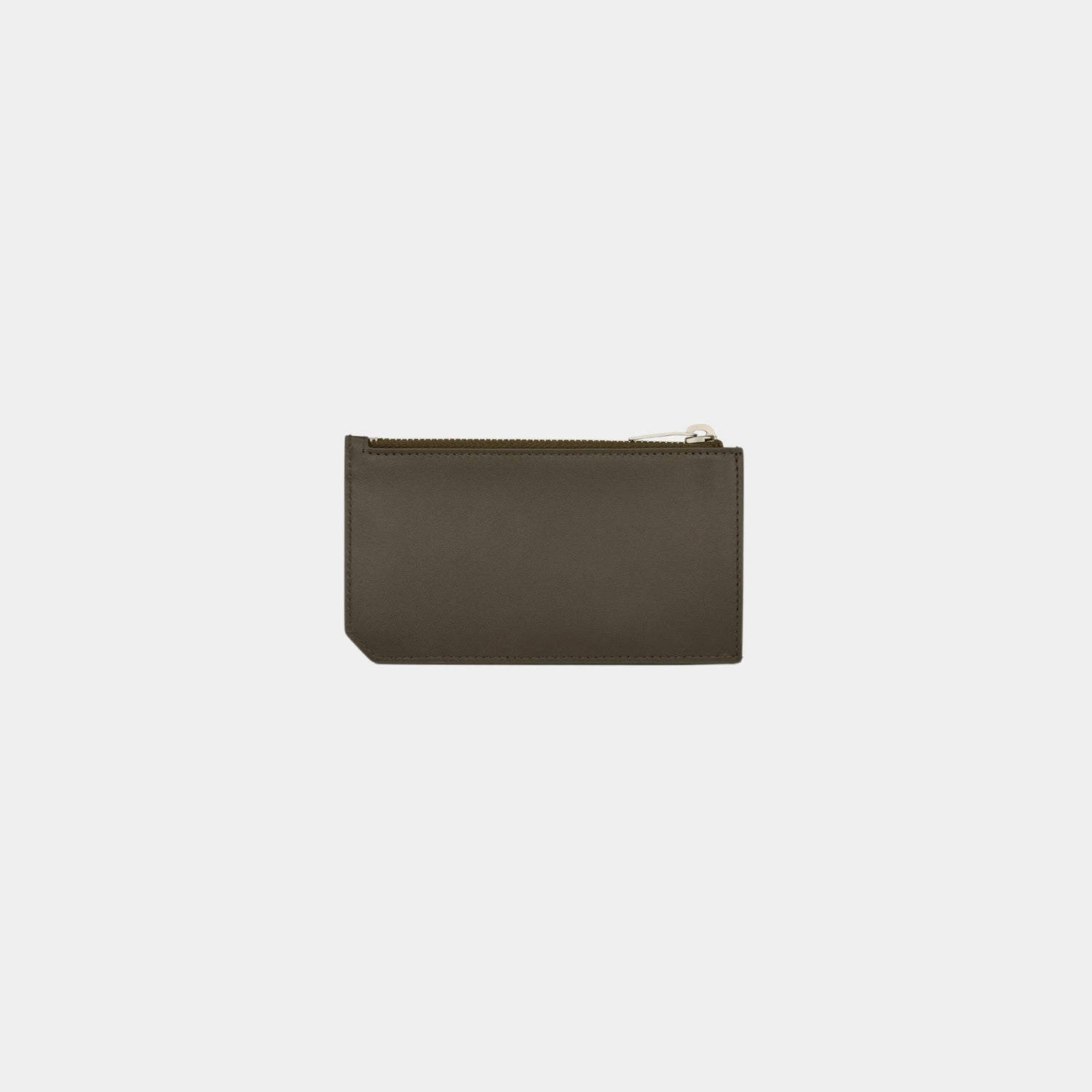 Saint Laurent Paris Fragments Zip Card Case Light Musk Leather