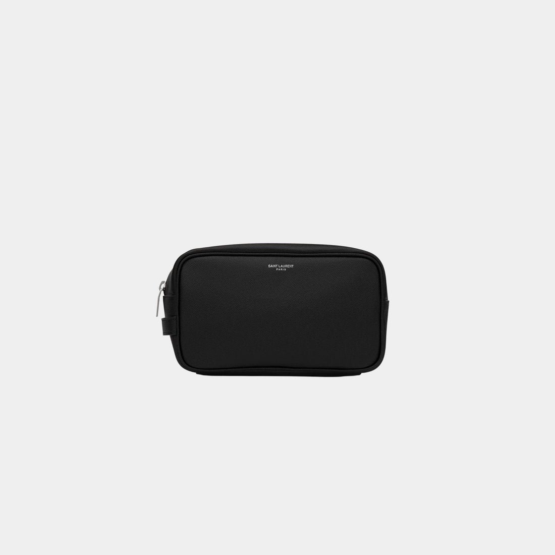 Saint Laurent Paris Small Grooming Case Grain De Poudre Leather