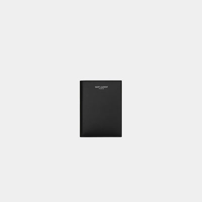 Saint Laurent Paris Wallet Smooth Black Leather