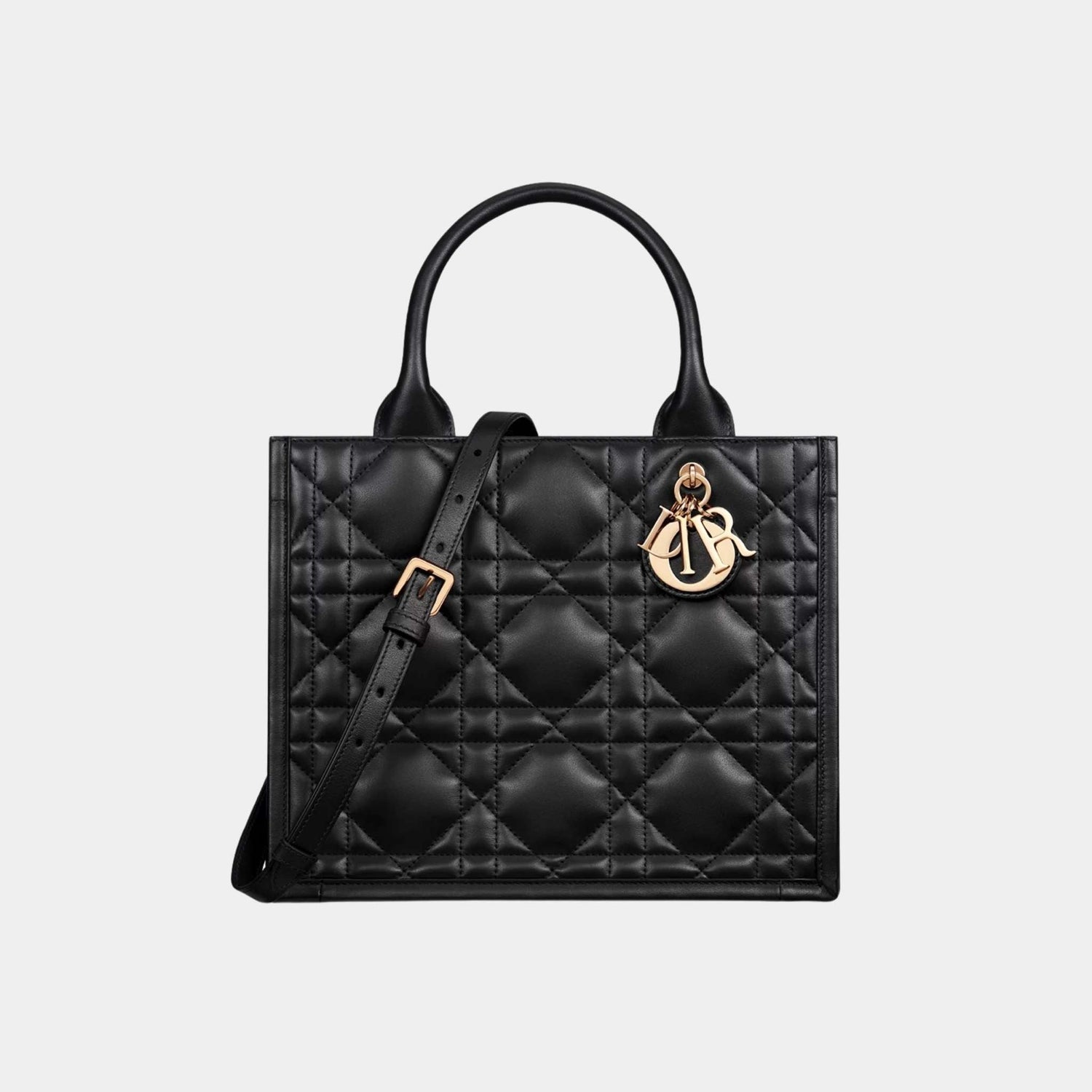 Small Dior Book Tote Macrocannage Calfskin