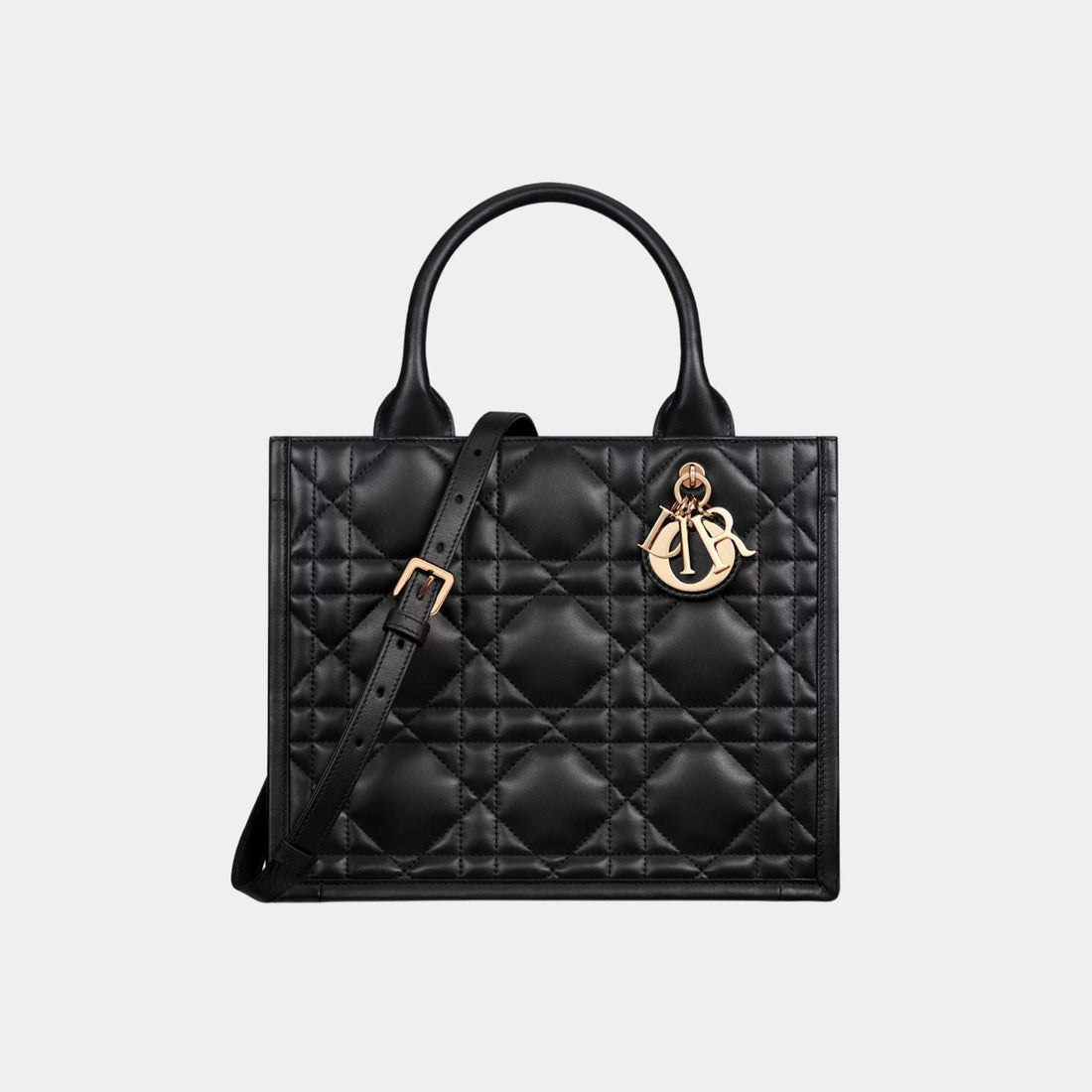 Small Dior Book Tote Macrocannage Calfskin