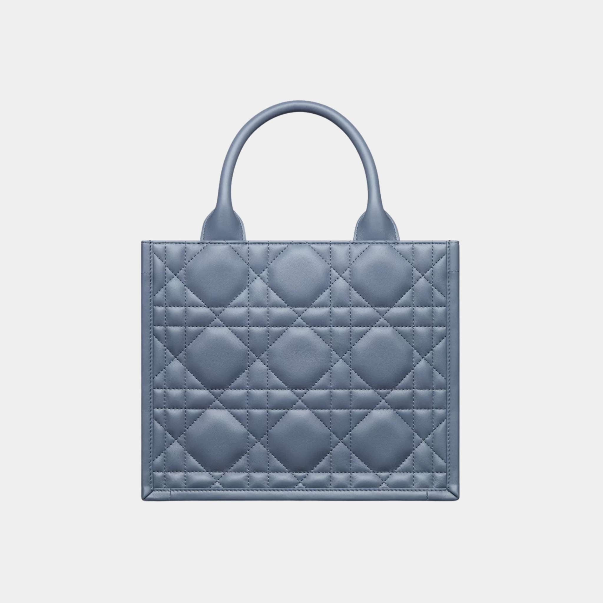 Small Dior Book Tote Macrocannage Calfskin