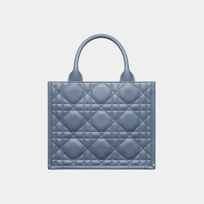 Small Dior Book Tote Macrocannage Calfskin