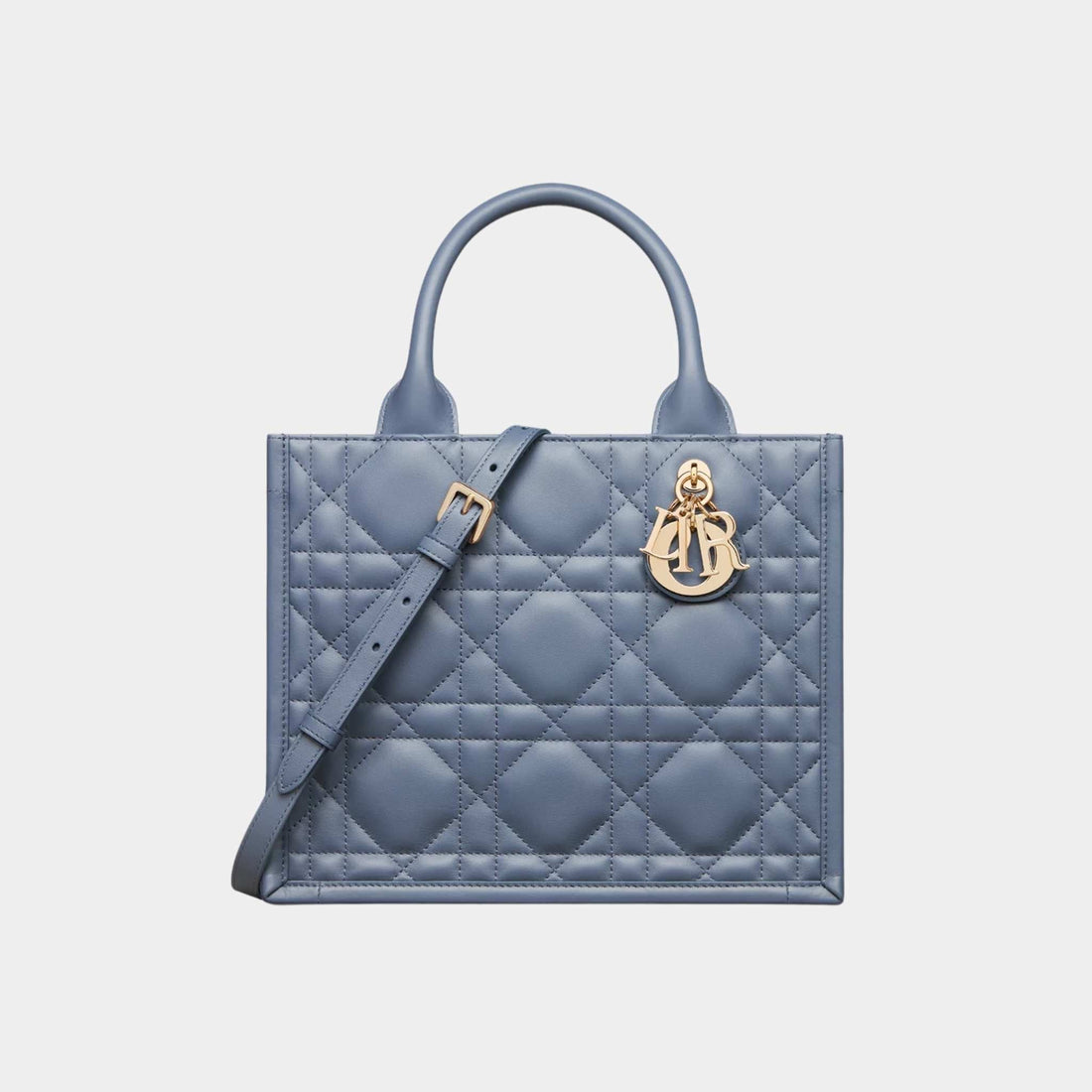 Small Dior Book Tote Macrocannage Calfskin