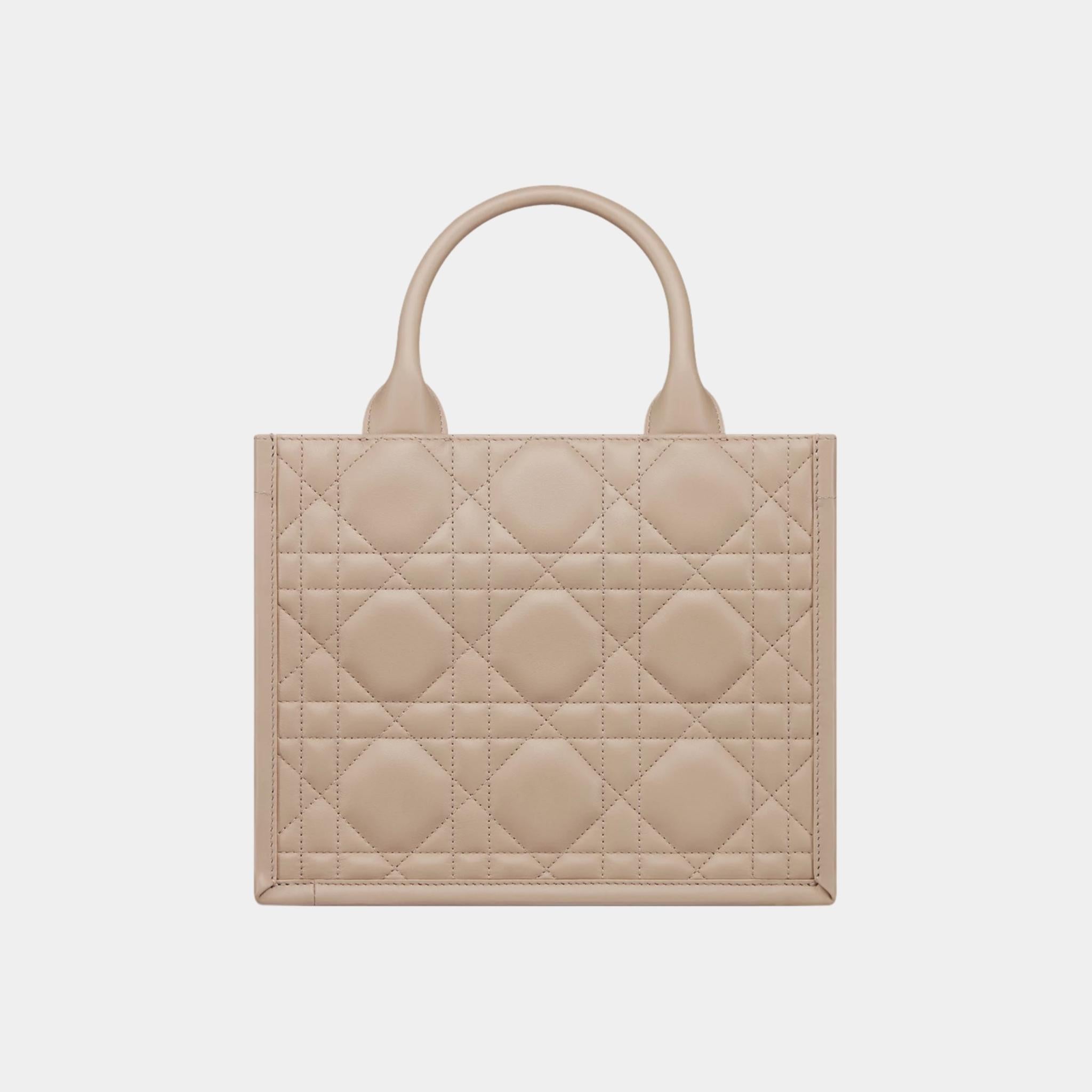 Small Dior Book Tote Macrocannage Calfskin