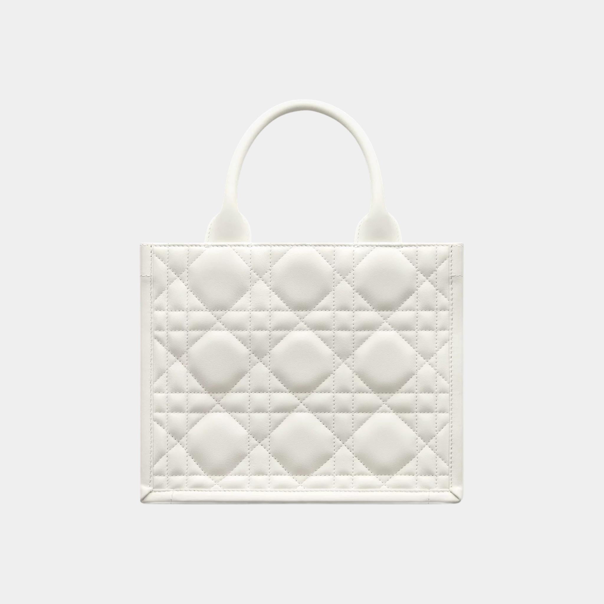 Small Dior Book Tote Macrocannage Calfskin