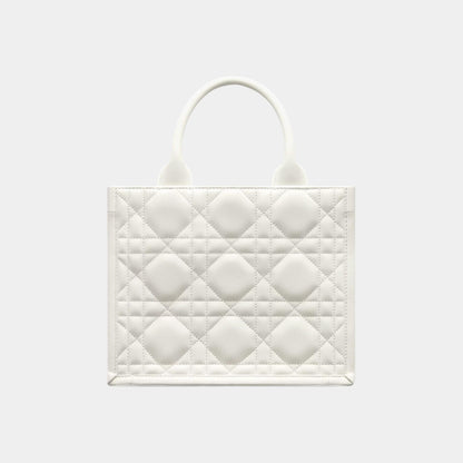 Small Dior Book Tote Macrocannage Calfskin