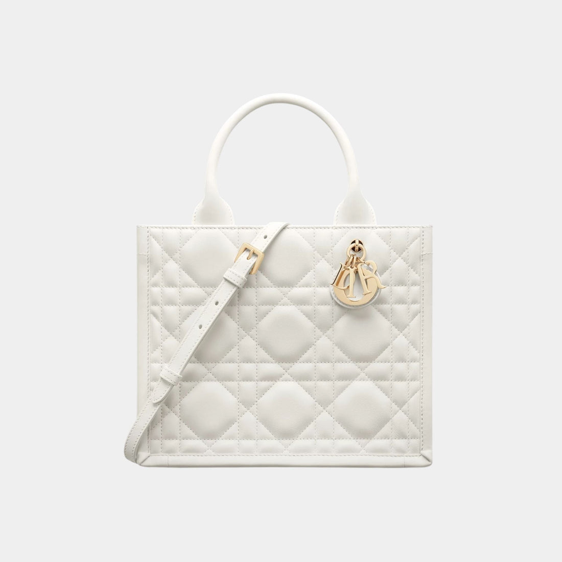 Small Dior Book Tote Macrocannage Calfskin