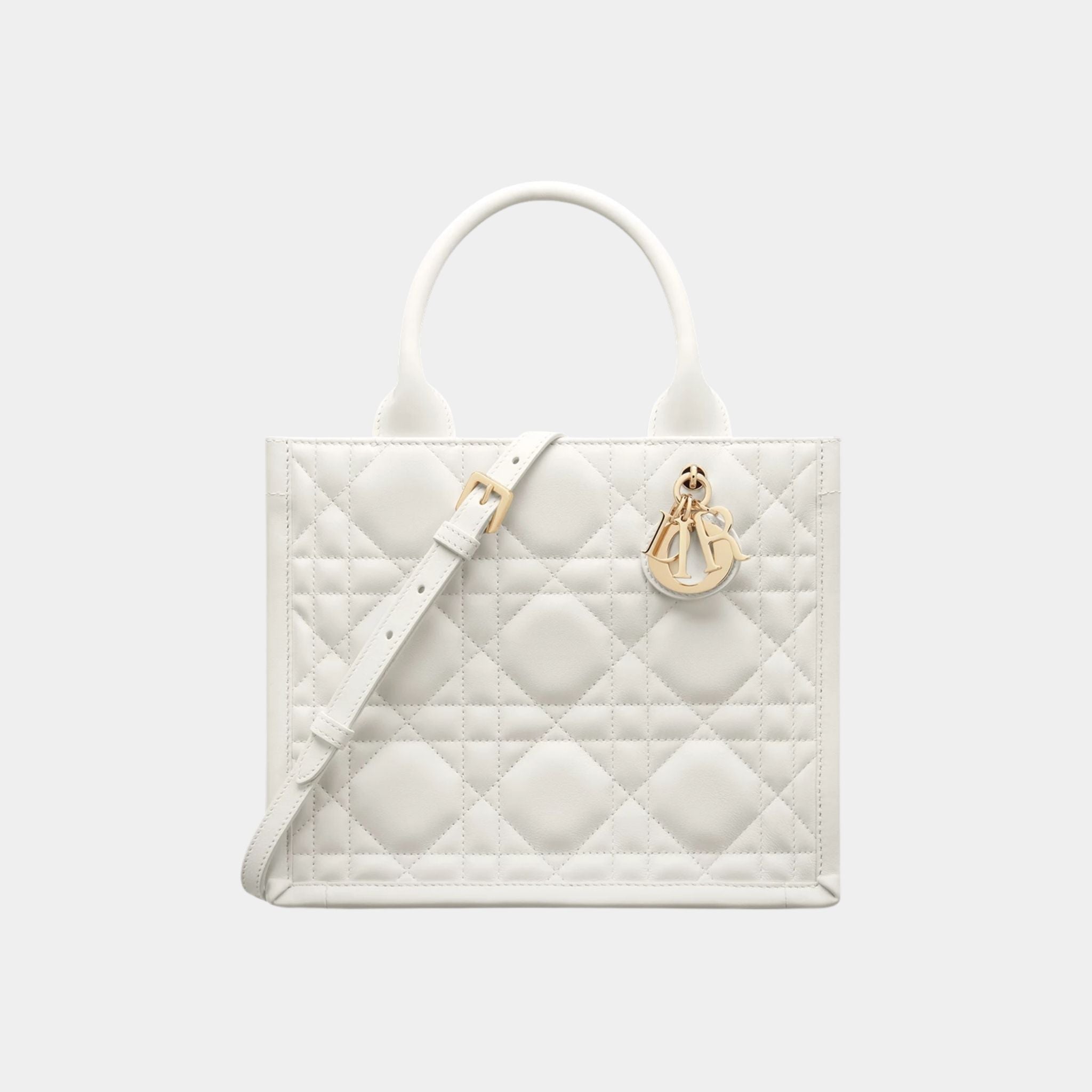 Small Dior Book Tote Macrocannage Calfskin