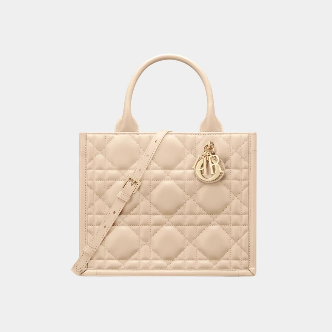 Small Dior Book Tote Macrocannage Calfskin
