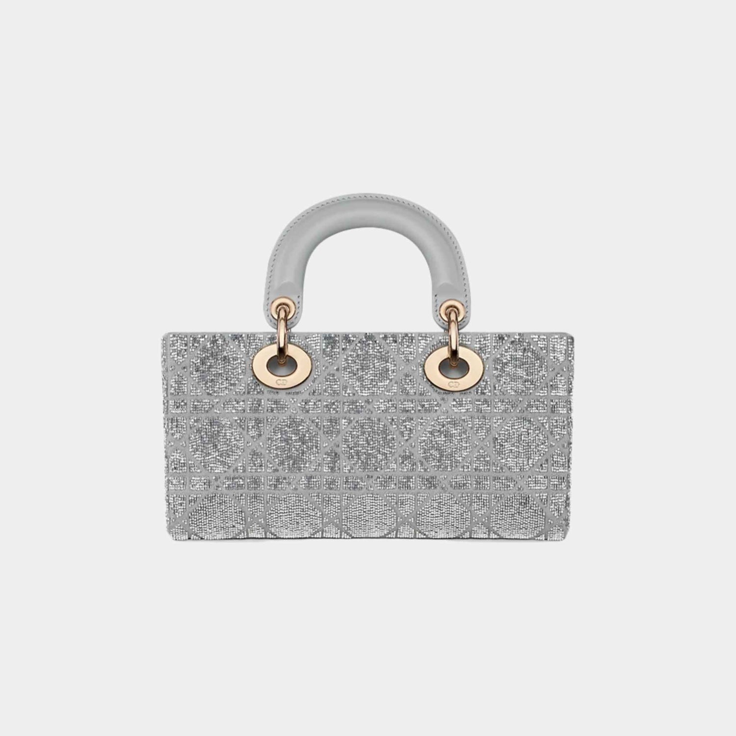 Small Lady D-Joy Bag Microbead-Embroidered Cotton