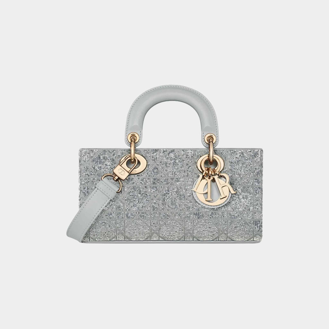 Small Lady D-Joy Bag Microbead-Embroidered Cotton