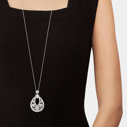 Snowflake Collerette Transformable Necklace Platinum Diamond
