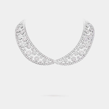 Snowflake Collerette Transformable Necklace Platinum Diamond
