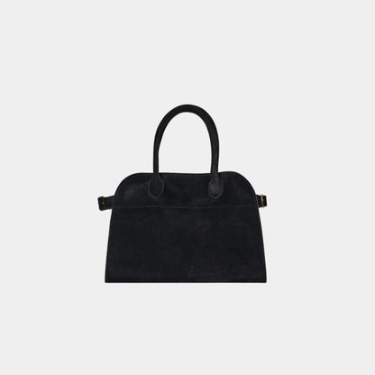 Soft Margaux 10 Bag In Suede Black