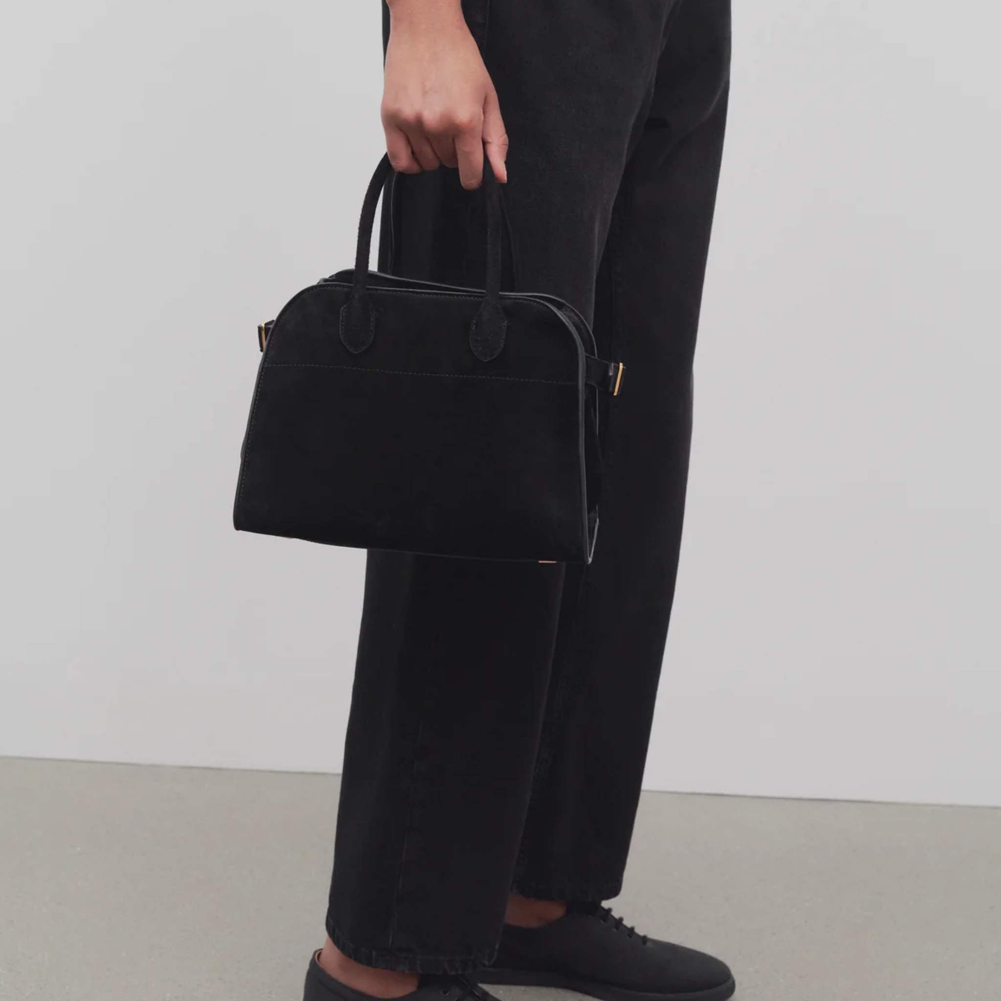 Soft Margaux 10 Bag In Suede Black