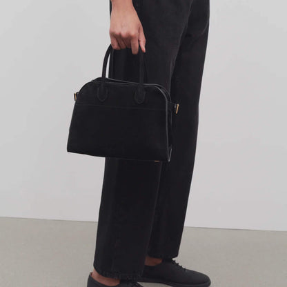 Soft Margaux 10 Bag In Suede Black
