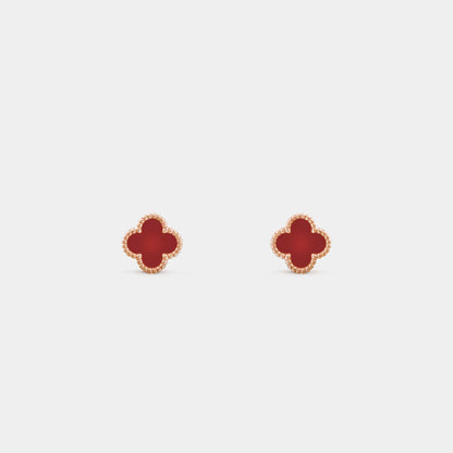 Sweet Alhambra Earstuds Rose Gold Carnelian