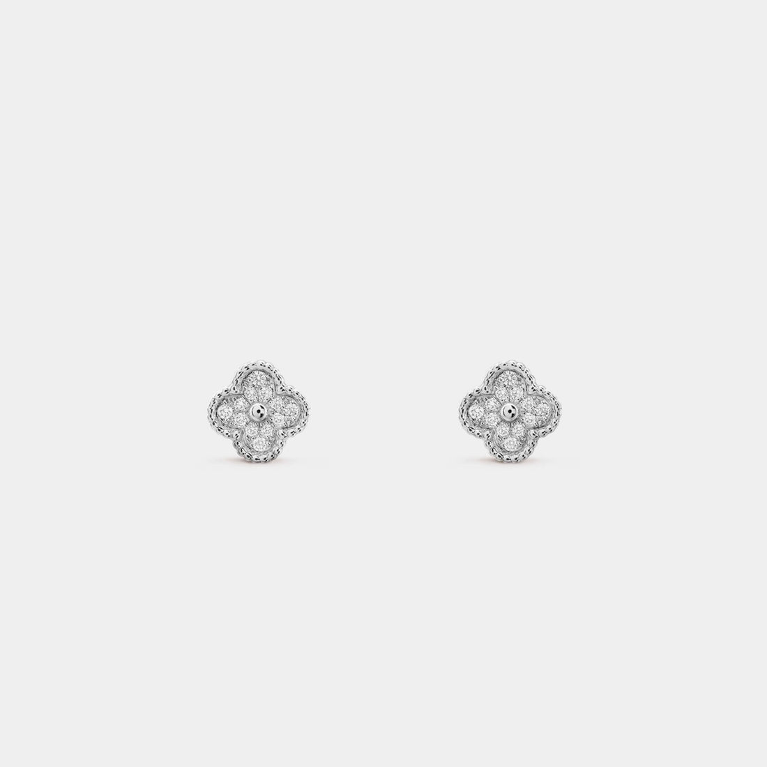 Sweet Alhambra Earstuds White Gold Diamond