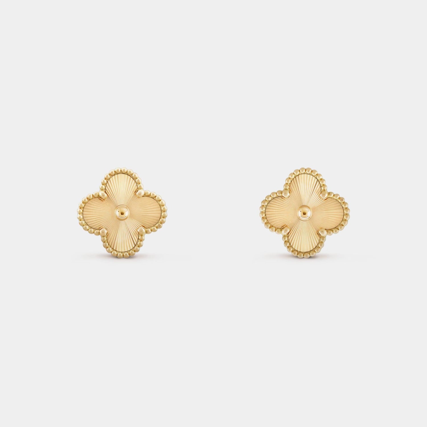 Vintage Alhambra Earrings Yellow Gold