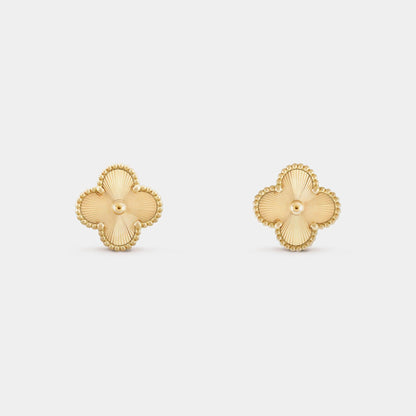 Vintage Alhambra Earrings Yellow Gold