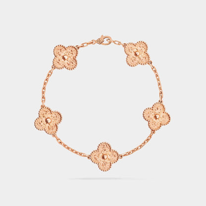 Alhambra Vintage Rose Gold Motifs Bracelet