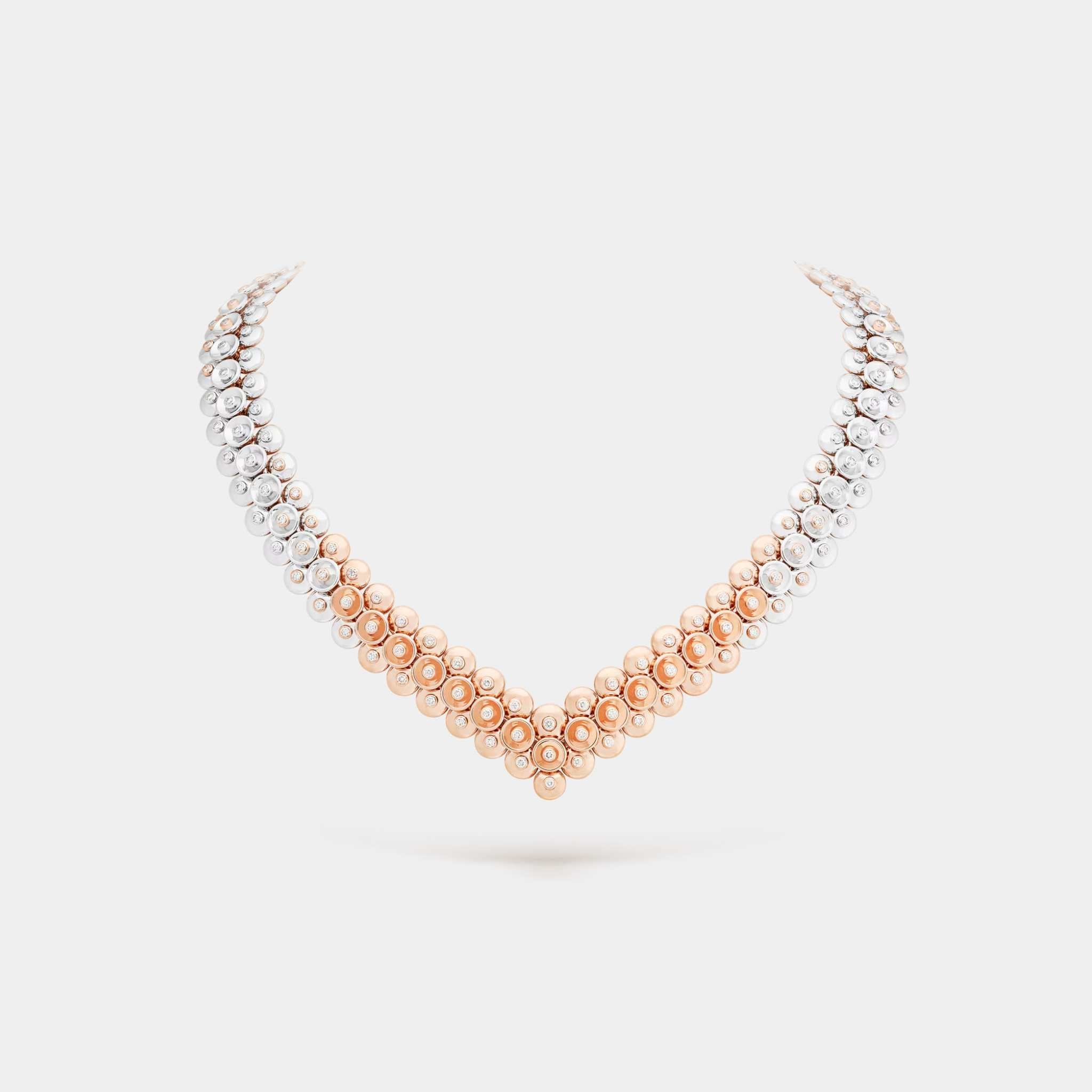 Bouton D’or Necklace Rose Gold Diamond