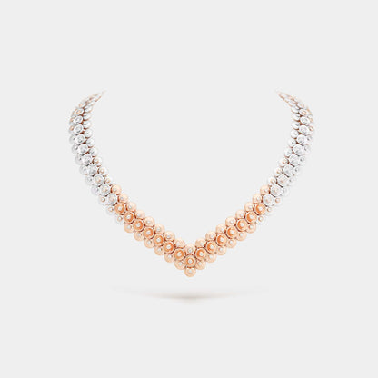 Bouton D’or Necklace Rose Gold Diamond