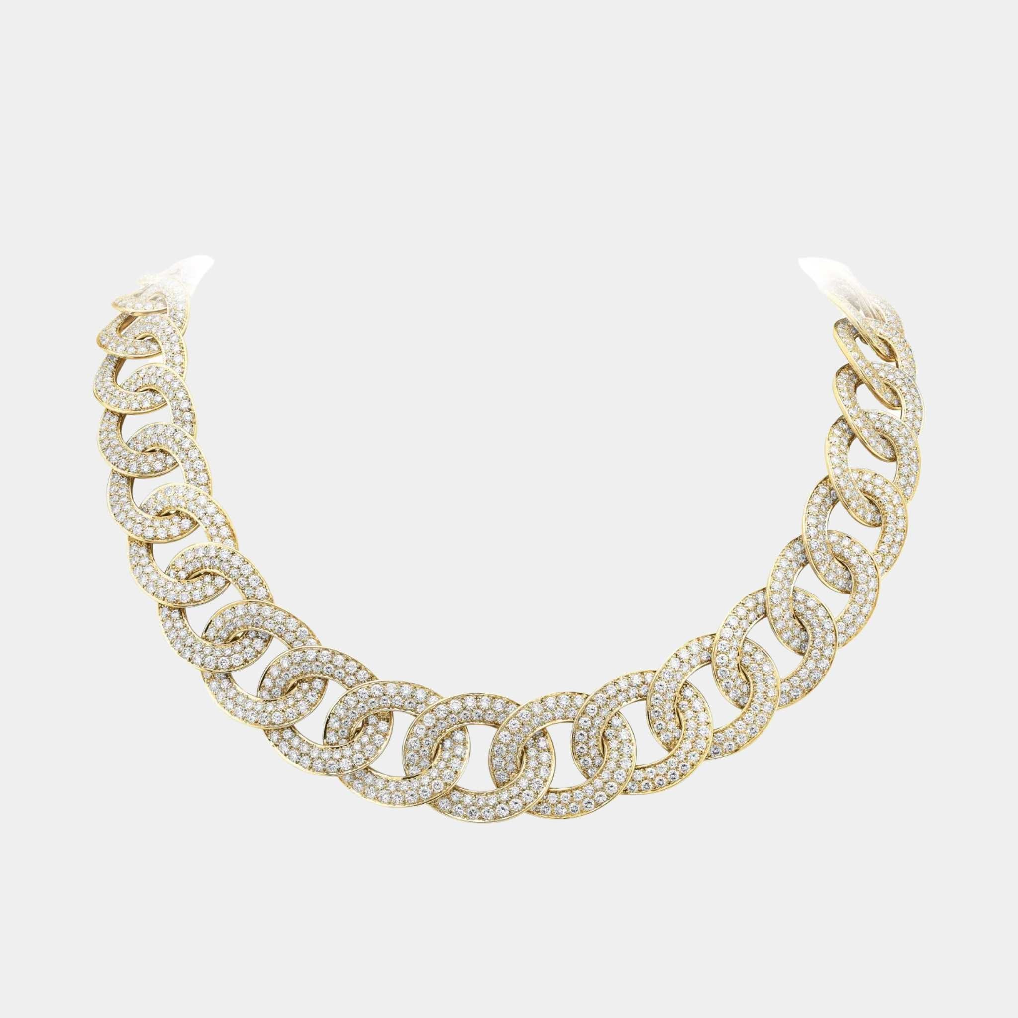 Olympia Necklace Yellow Gold Diamond