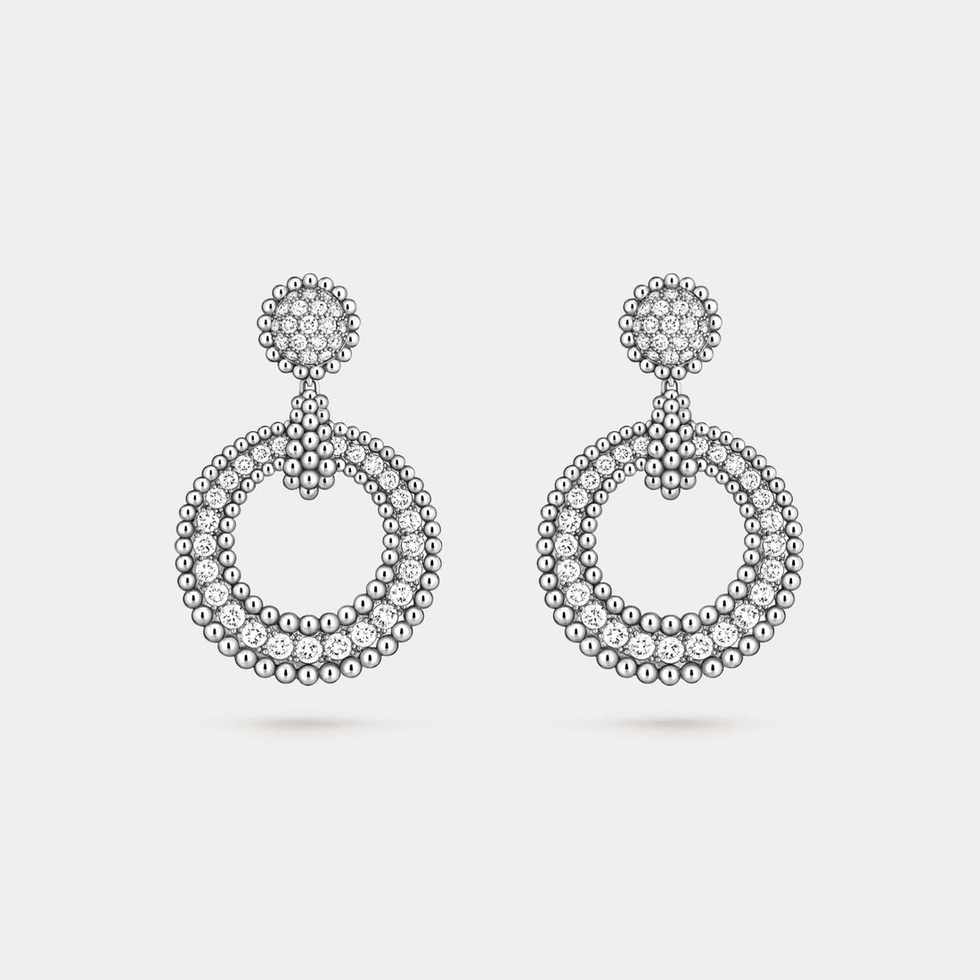 Perlée Diamonds Earrings White Gold Diamond