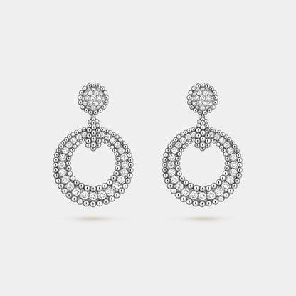 Perlée Diamonds Earrings White Gold Diamond