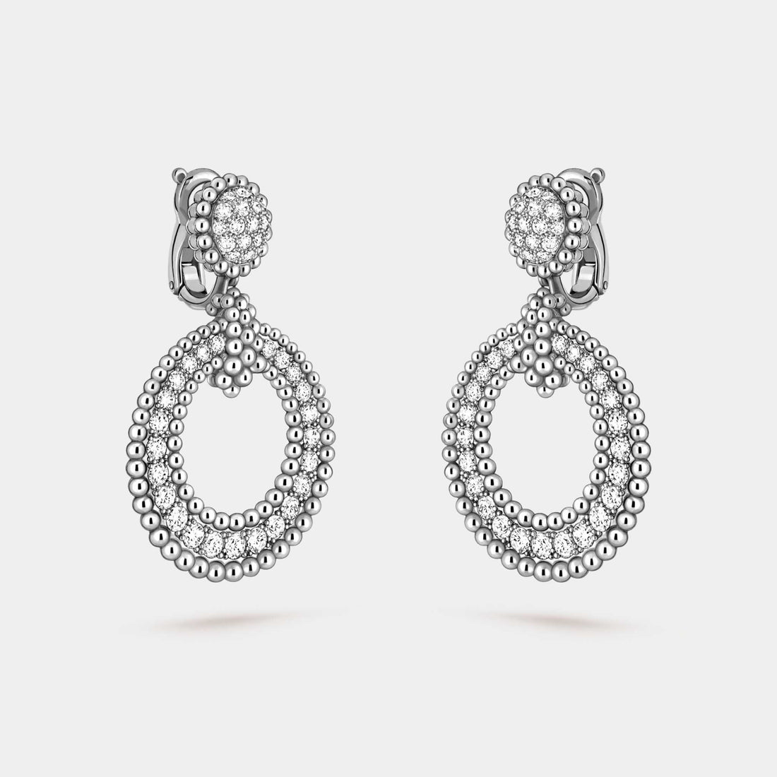 Perlée Diamonds Earrings White Gold Diamond