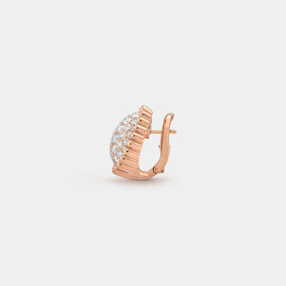 Perlée Diamonds Pavé Earrings Rose Gold Diamond