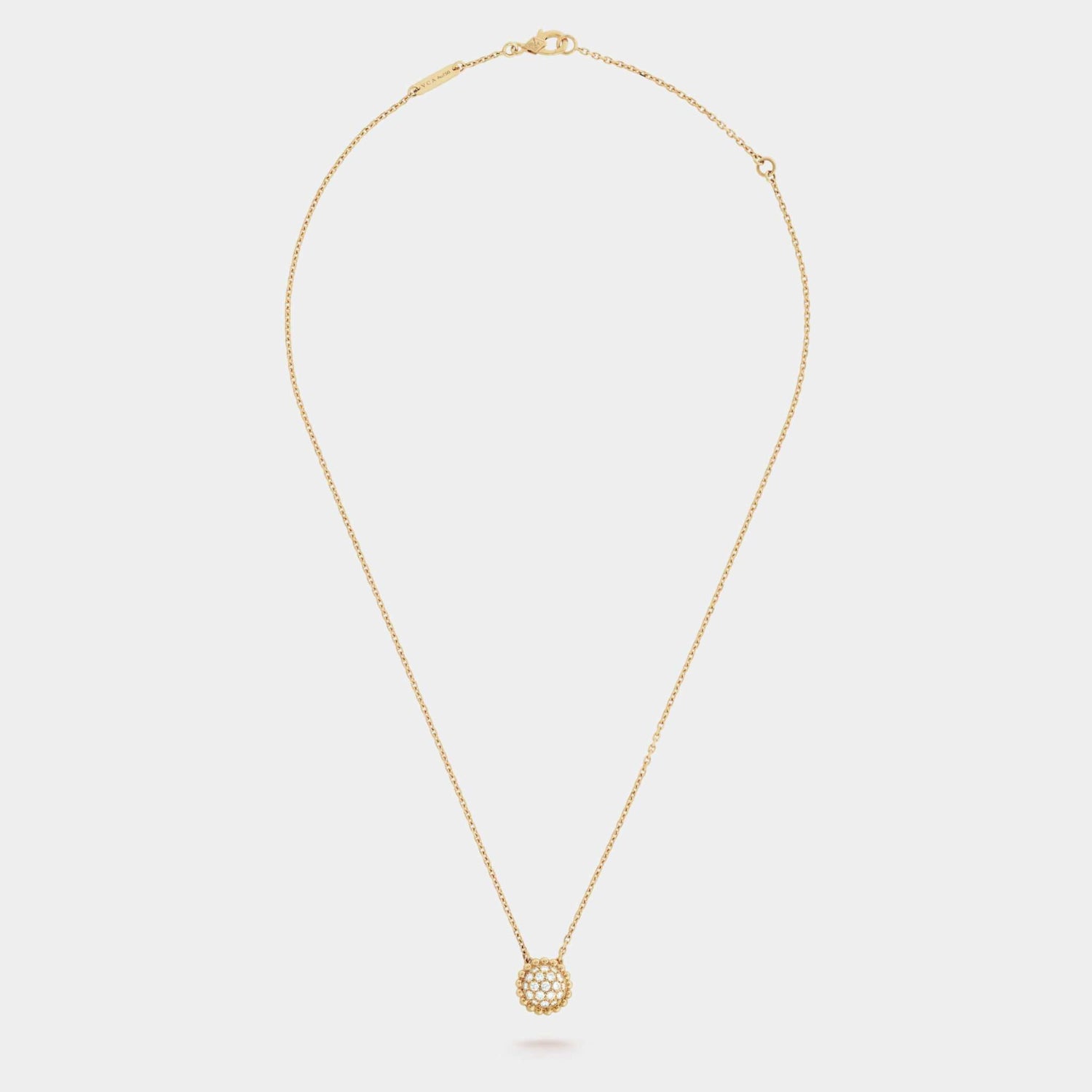 Perlée Diamonds Pendant Yellow Gold Diamond