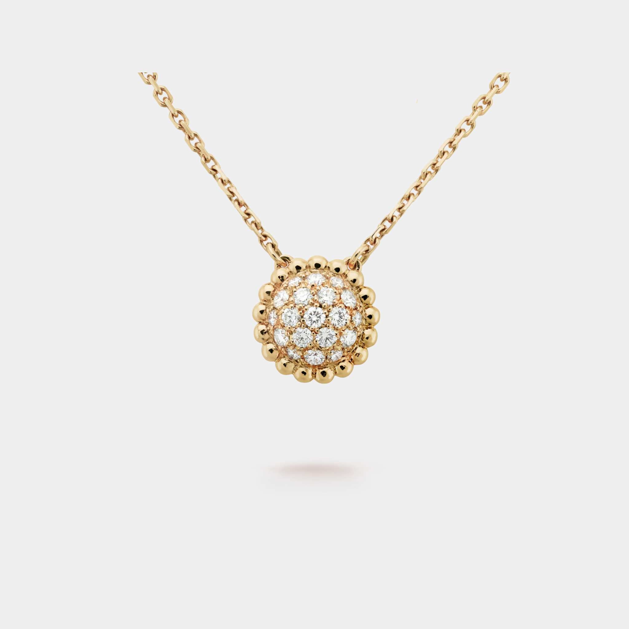 Perlée Diamonds Pendant Yellow Gold Diamond