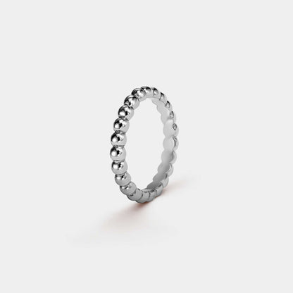 Perlée Pearls of Gold Ring Medium White Gold