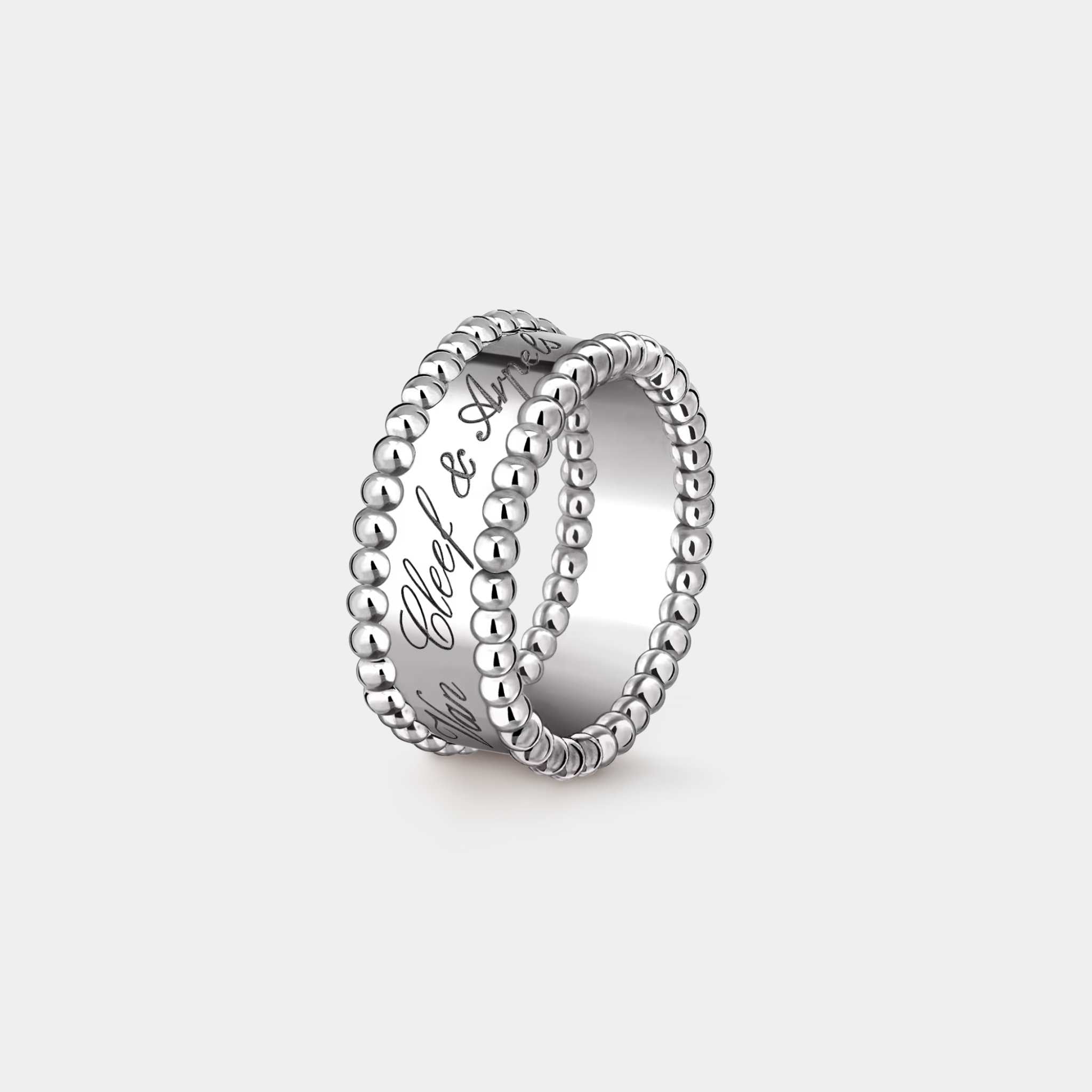 Perlée Signature Ring White Gold