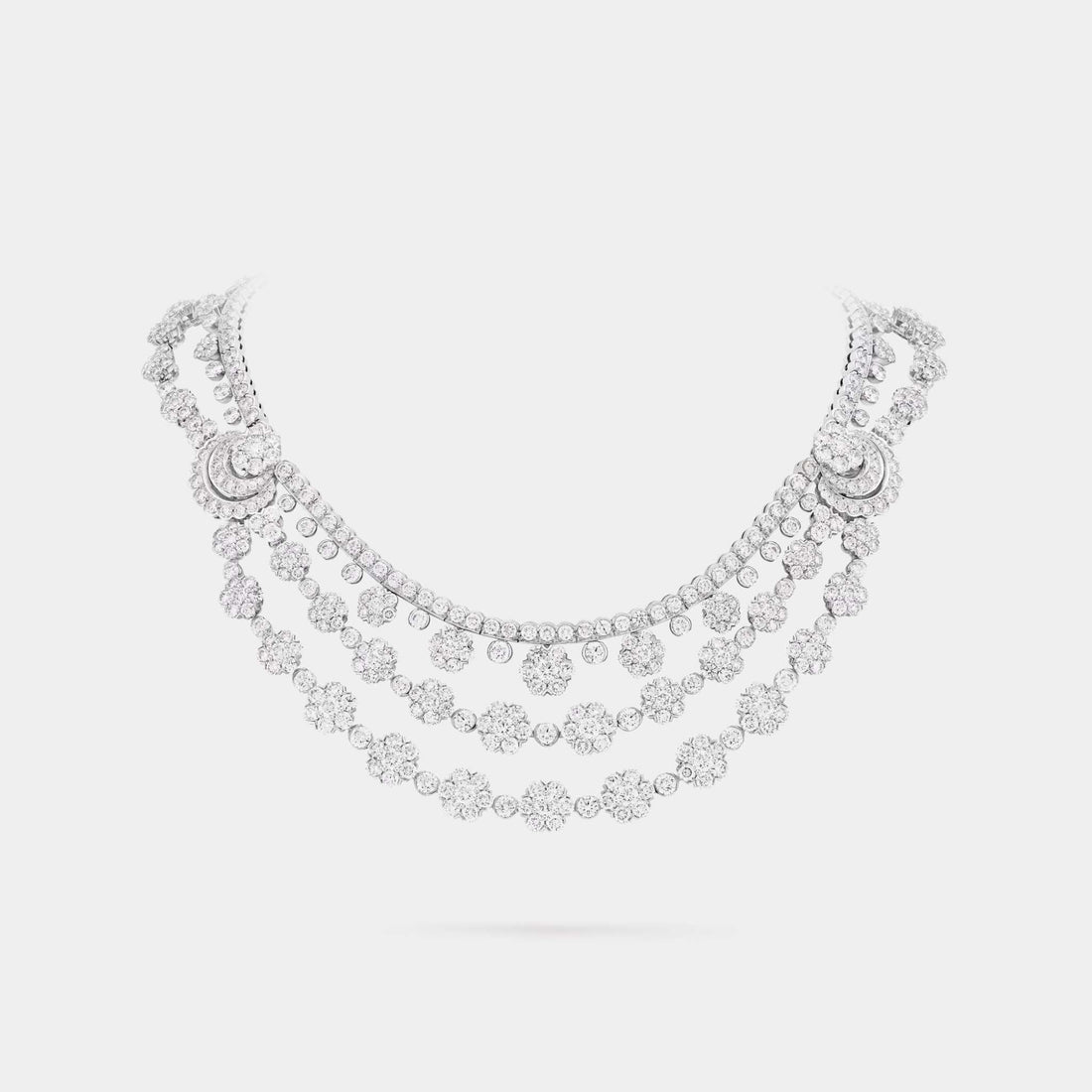 Snowflake Transformable Necklace in Platinum &amp; Diamond