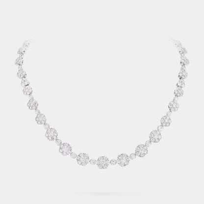 Snowflake Transformable Necklace in Platinum &amp; Diamond
