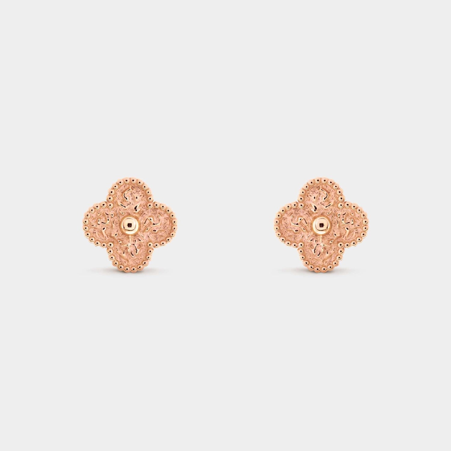 Vintage Alhambra Earrings Rose Gold
