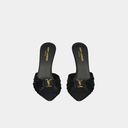 Babylone Mules In Smooth Lambskin Leather