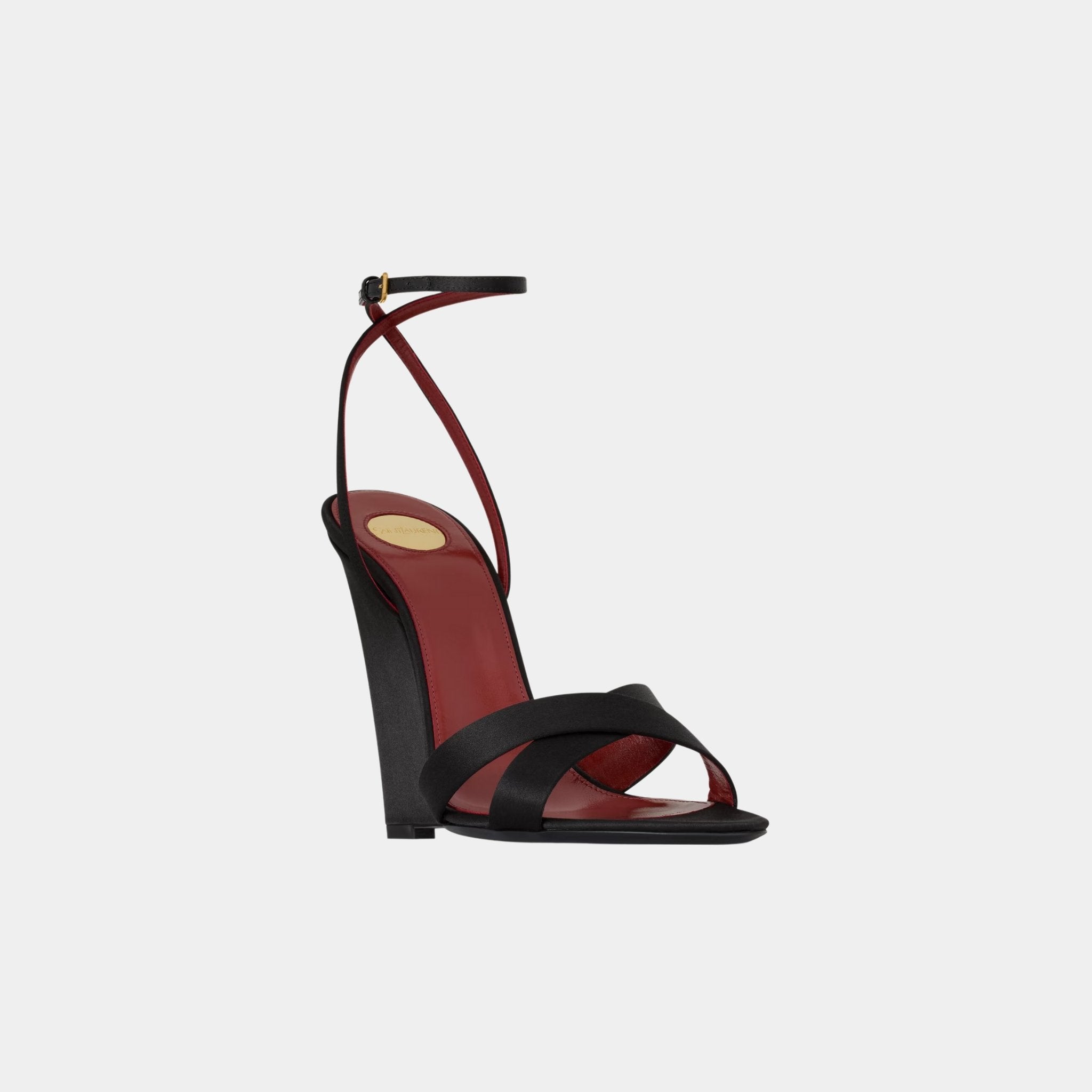 Bibi Wedges In Satin Crepe