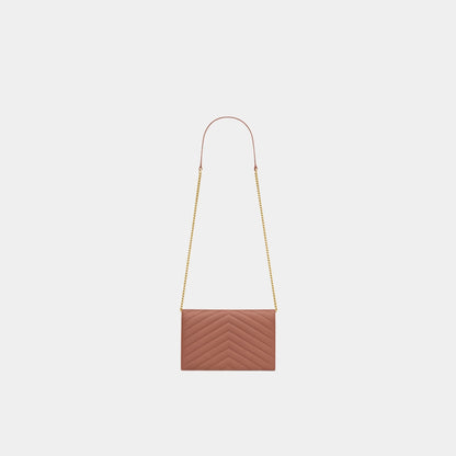 Cassandre Envelope Chain Wallet In Lambskin